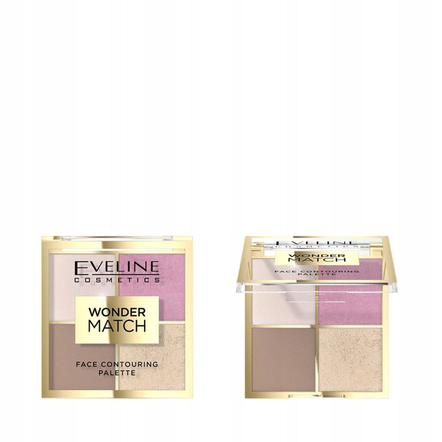 Eveline Cosmetics Wonder Match Konturpalette 01 mit vier Schattierungen, 10,8 g