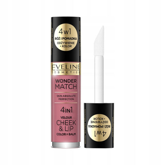 Eveline Cosmetics Eveline Cosmetics, Wonder Match 4in1, Lippen- und Wangenbalsam 2-in-1, 04, 4.5 ml Regular