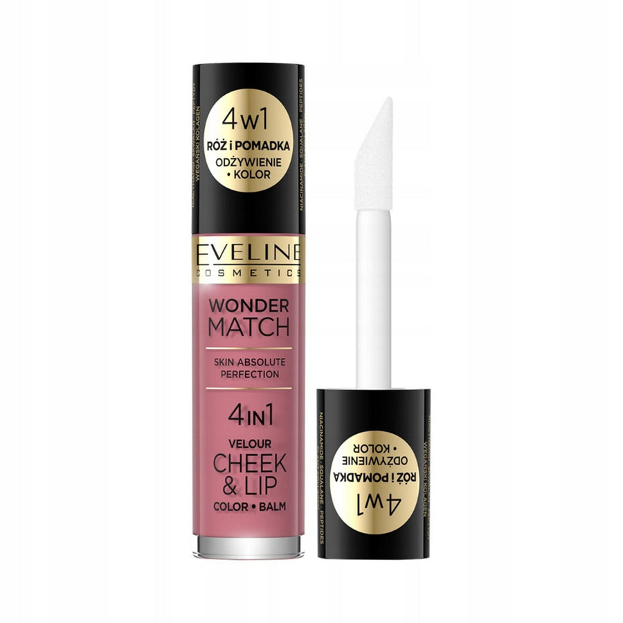 Eveline Cosmetics Eveline Cosmetics, Wonder Match 4in1, Lippen- und Wangenbalsam 2-in-1, 04, 4.5 ml Regular