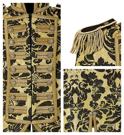 Goldener Paradefrack Jacquard für Damen