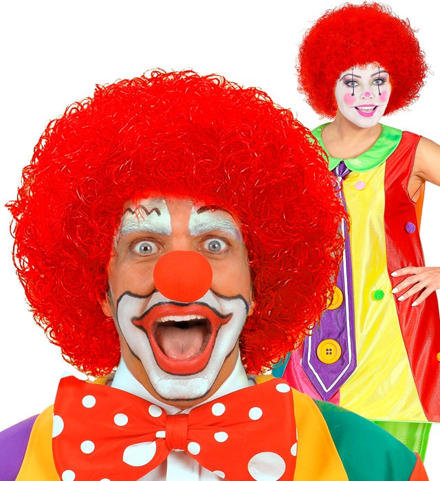 Rote Clownperücke für Fasnacht und Karneval