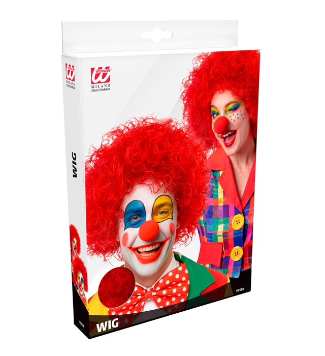 Rote Clownperücke für Fasnacht und Karneval
