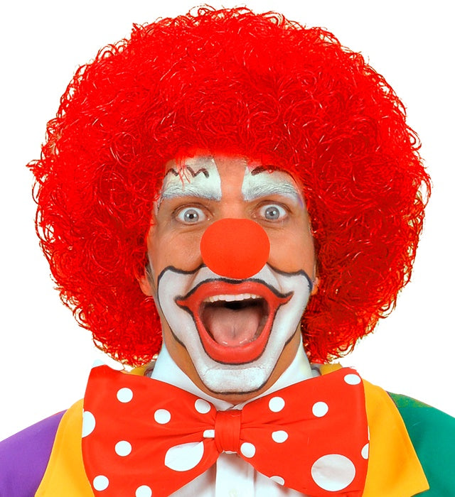 Rote Clownperücke für Fasnacht und Karneval