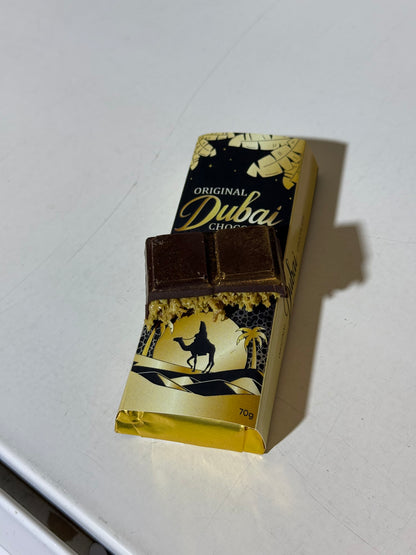 Original Dubai Schokolade 24k Gold 54,5% feinste Callebaut Zartbitterschokolade