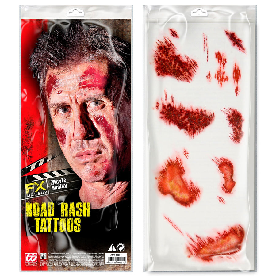 6 ROAD RASH TATTOOS – Vorderansicht