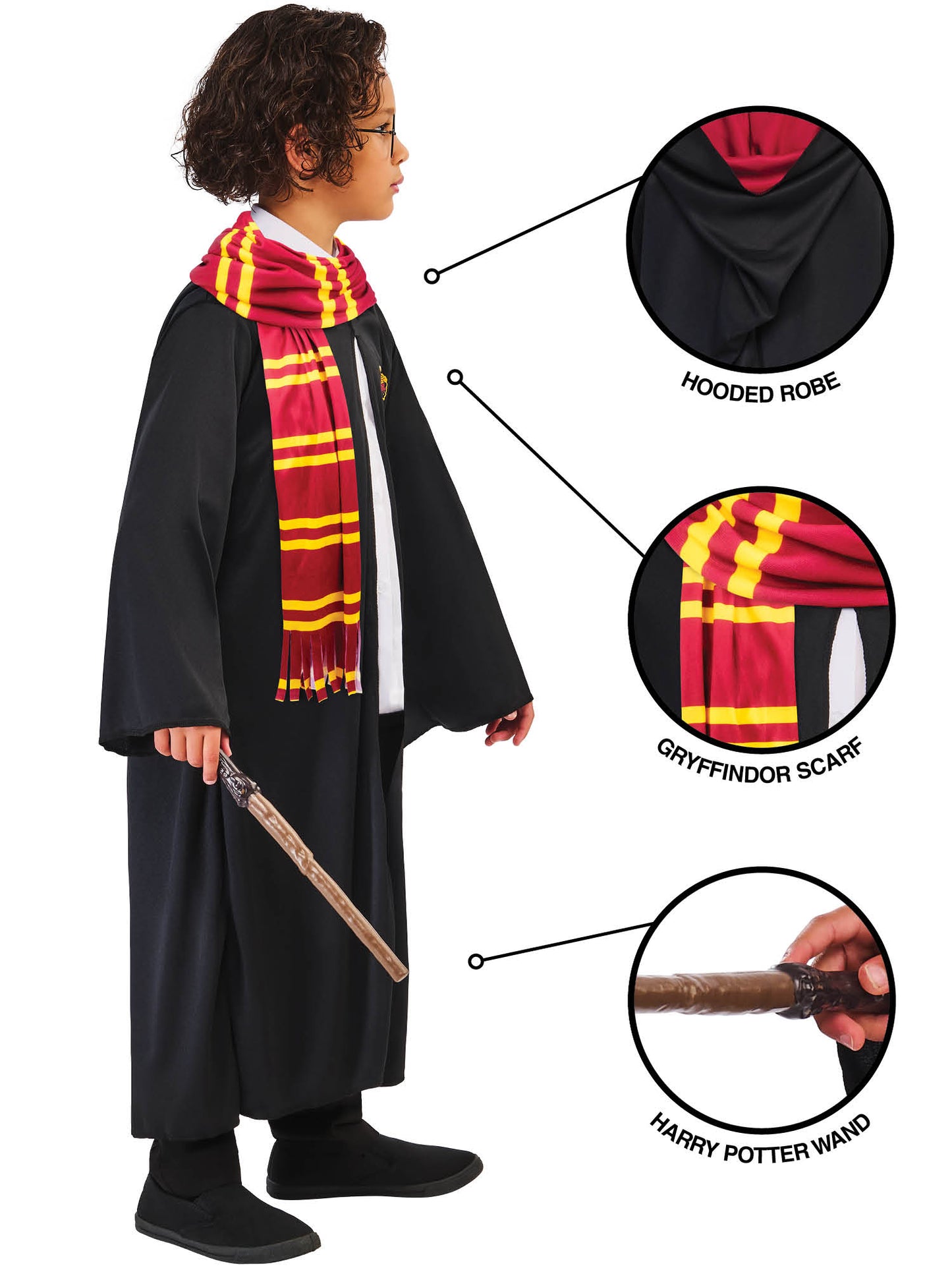 Rubies Harry Potter Kinderkostüm Travel Case Geschenkset – Seitenansicht