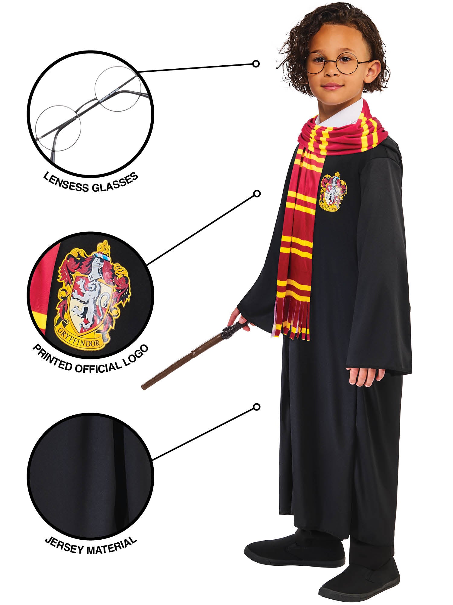 Rubies Harry Potter Kinderkostüm Travel Case Geschenkset – Rückansicht