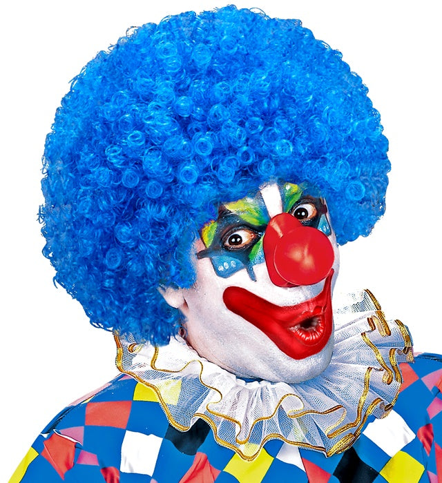 Bunte Clownperücke in sechs verschiedenen Farben für Fasnacht und Karneval
