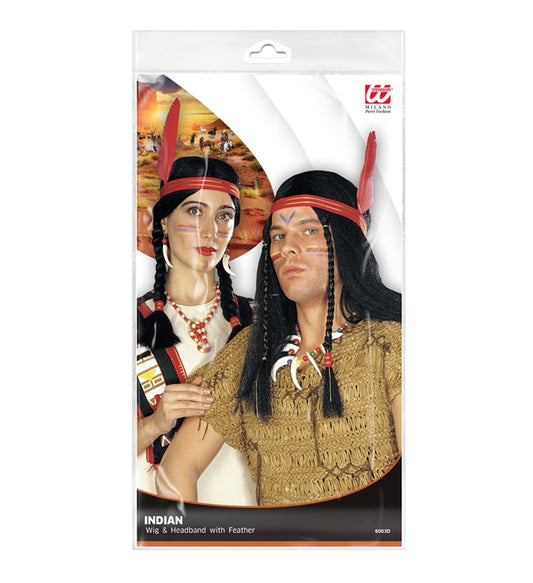 Indianer-Perücken in zwei verschiedenen Modellen für Fasnacht und Karneval