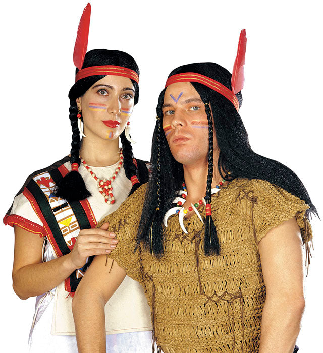 Indianer-Perücken in zwei verschiedenen Modellen für Fasnacht und Karneval