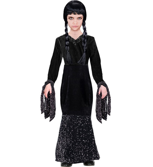 Dunkles Gothic Dark Girl Kleid für Fasnacht und Mottoparty