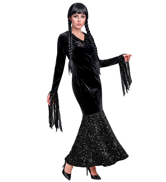 Dunkles DARK GIRL Kleid für Fasnacht und Karneval