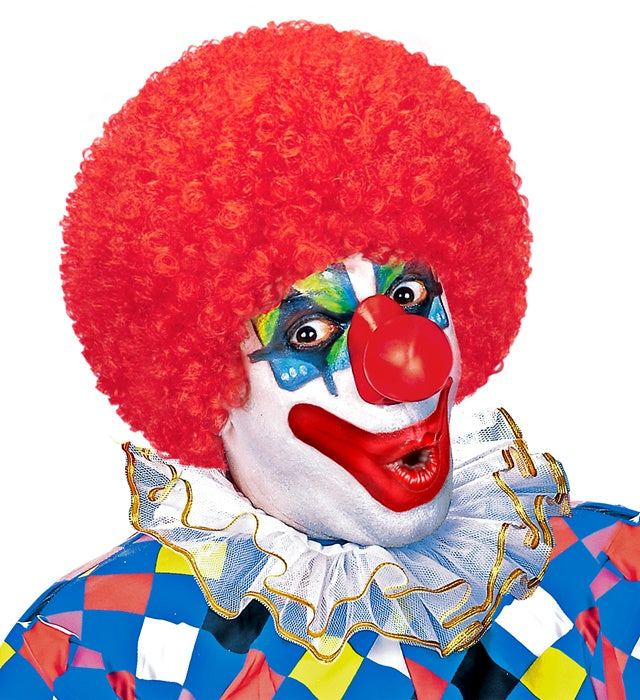 Lockige Perücke in bunten Farben für Fasnacht und Karneval