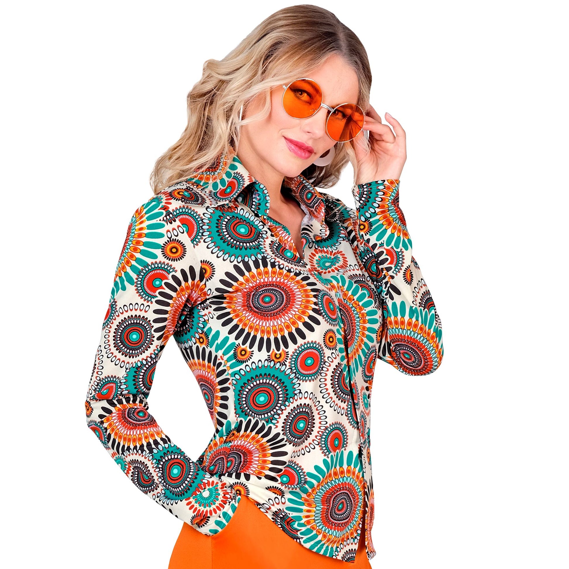 "60er JAHRE BLUSE - vintage" (Bluse) – Vorderansicht