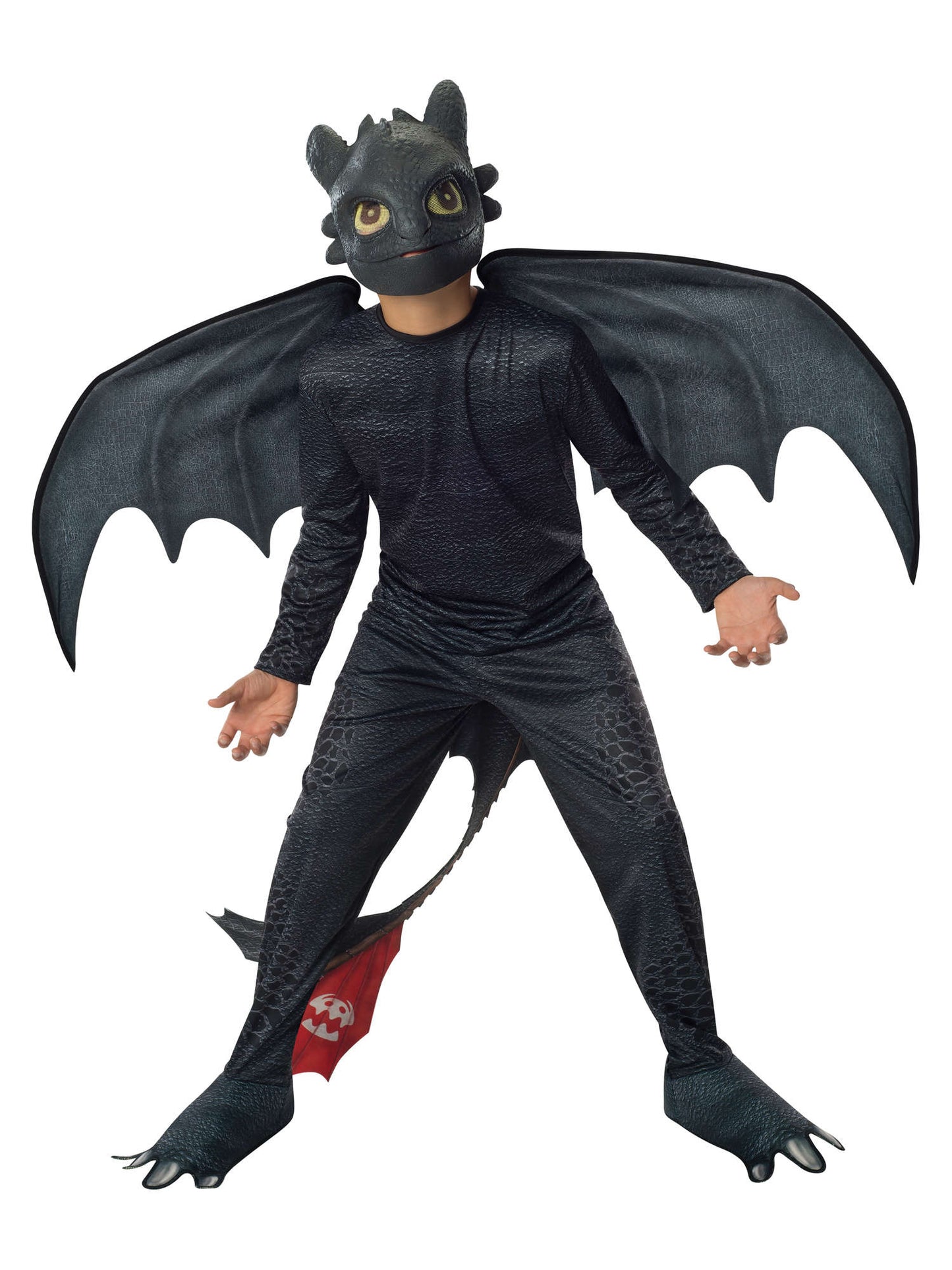 Rubies Toothless Kinderkostüm mit Overall und abnehmbaren Flügeln – Produktansicht