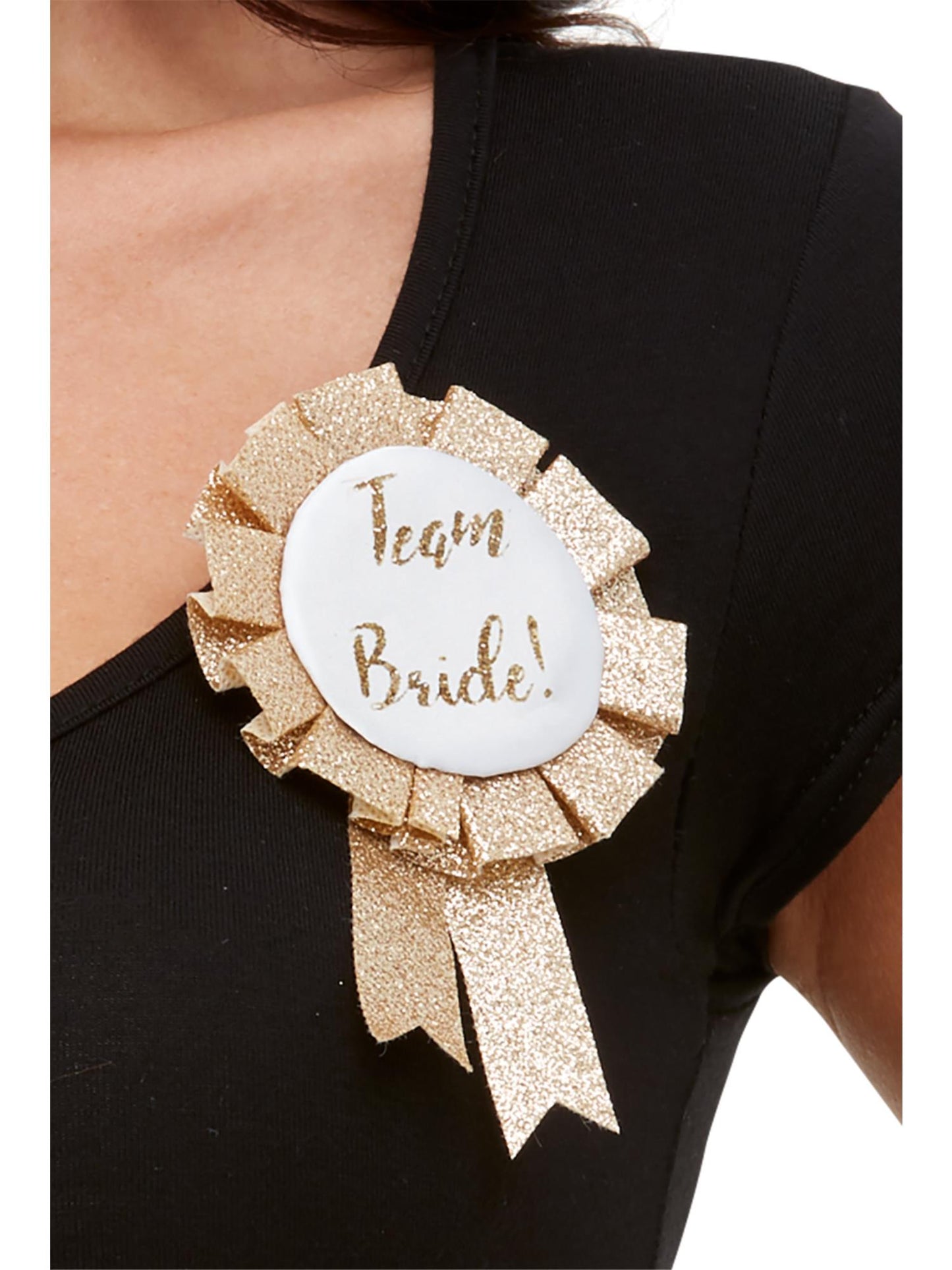 Smiffys Team Bride Rosette in Roségold für Damen