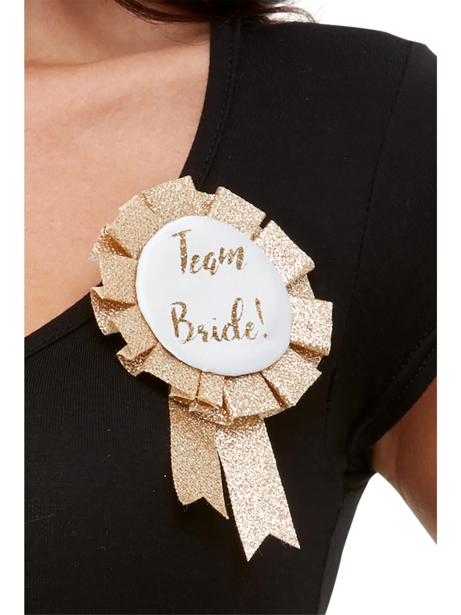 Smiffys Team Bride Rosette in Roségold für Damen