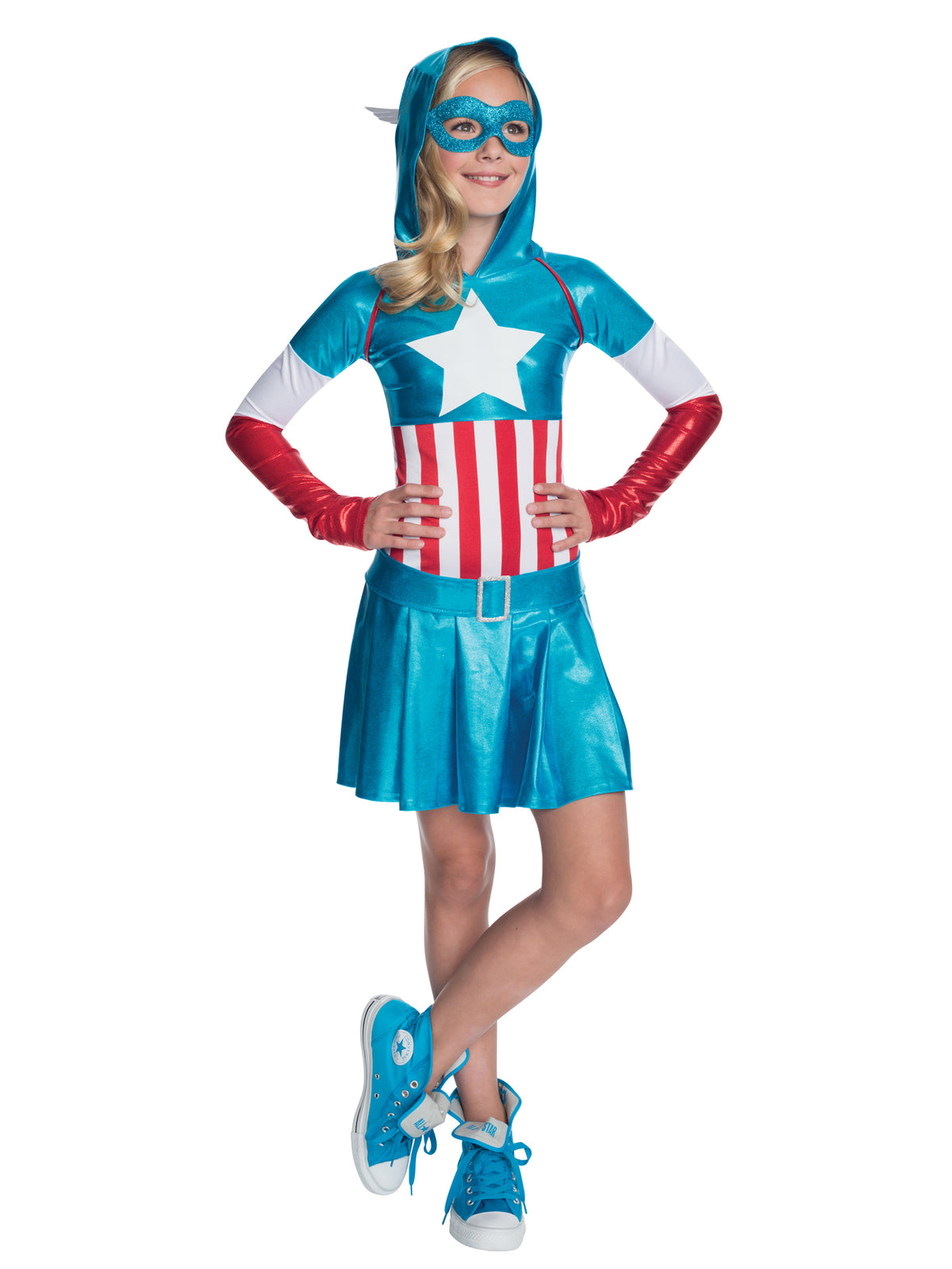 Rubies Captain America Hoodie Costume Kinderkostüm für Jungen