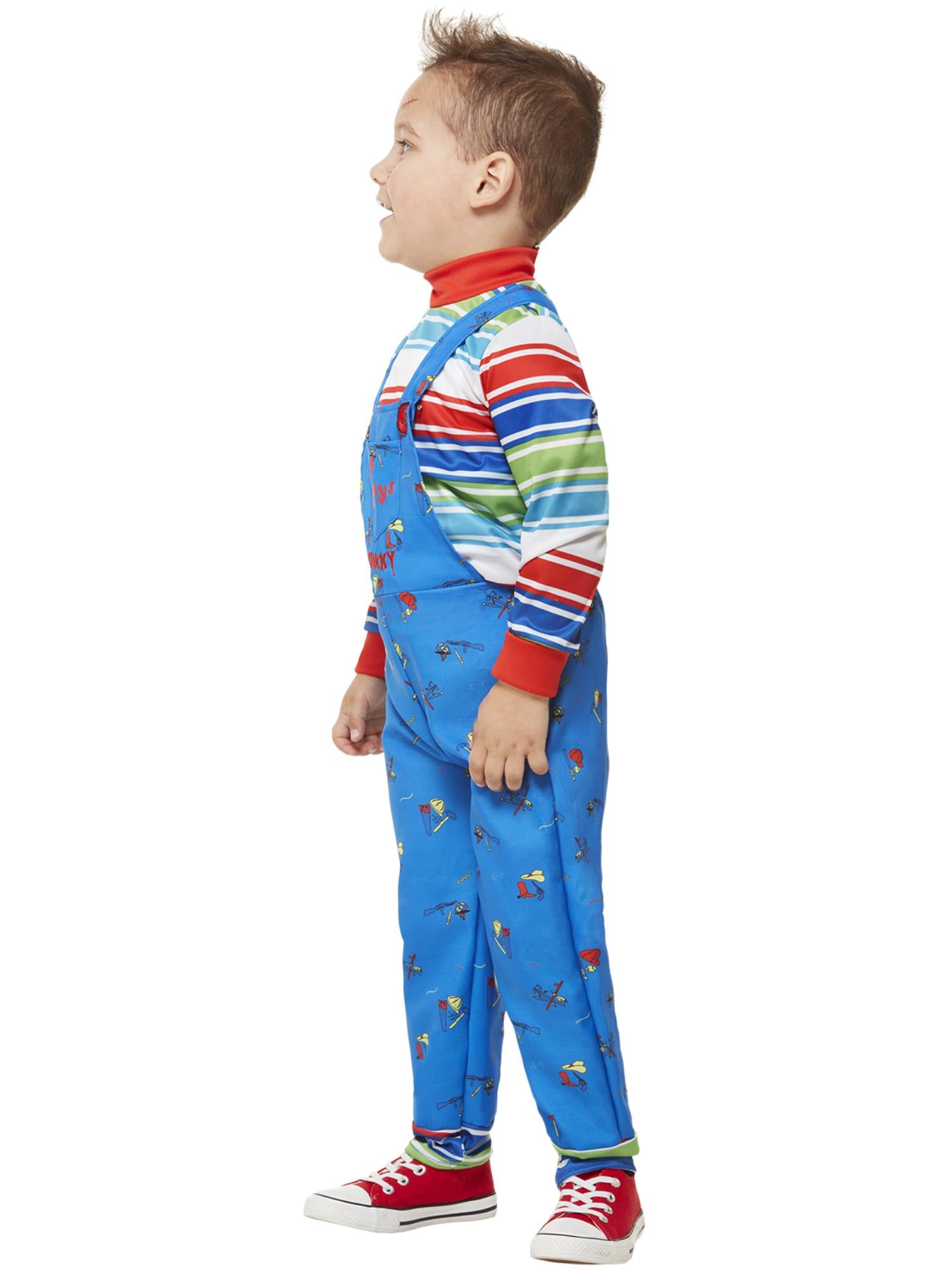 Smiffys Chucky Kostüm für Jungen blau – Seitenansicht
