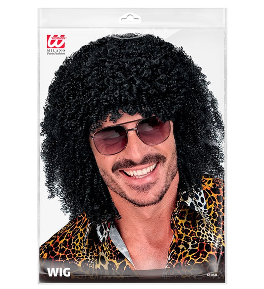 Bunte Brasilianer-Perücke mit kräftigen Farben für Fasnacht und Karneval