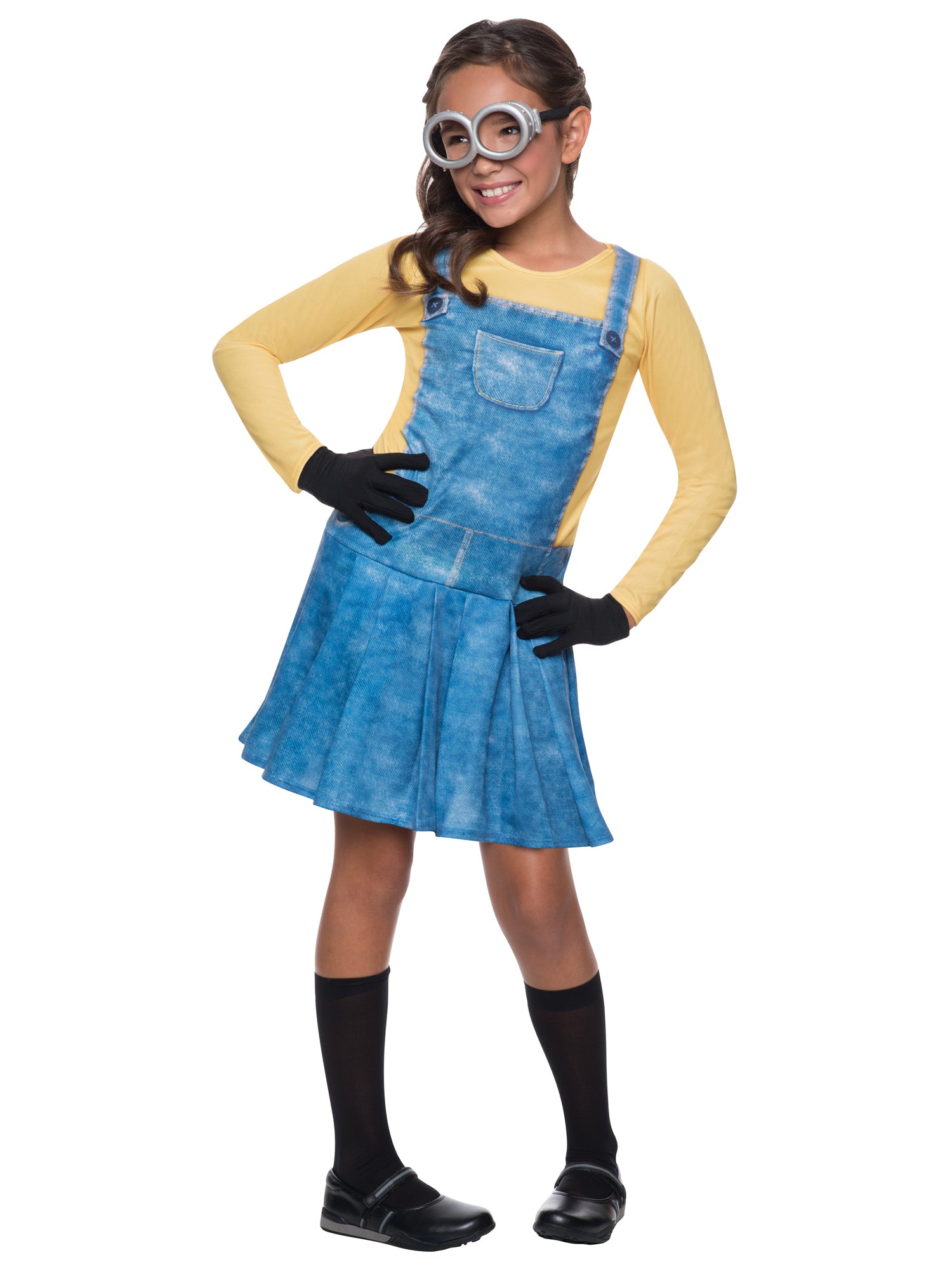 Rubies Minion Kinderkostüm für Mädchen mit Kleid und Accessoires
