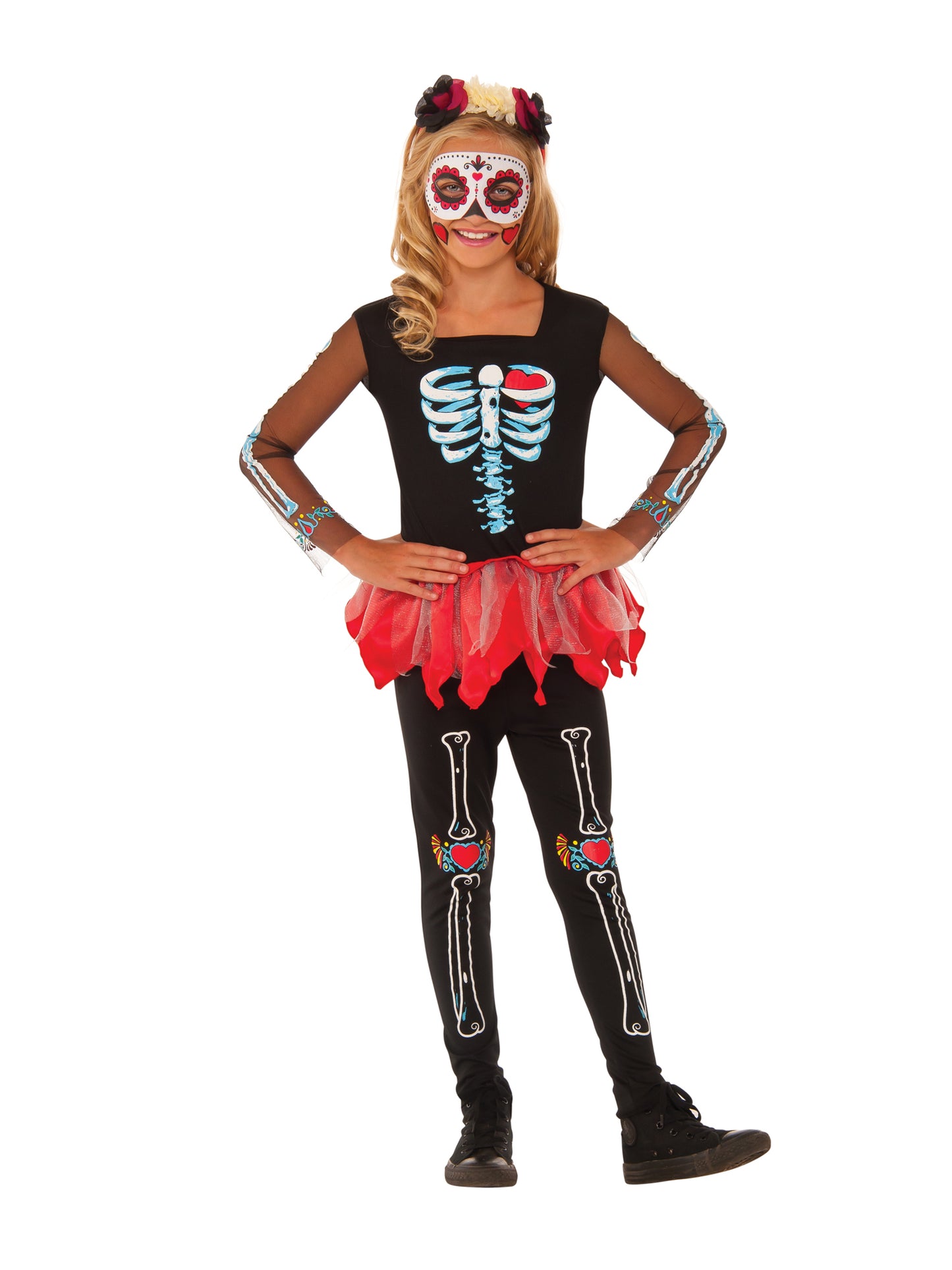 Rubies SKELETON Scared To The Bone Kinderkostüm für Mädchen