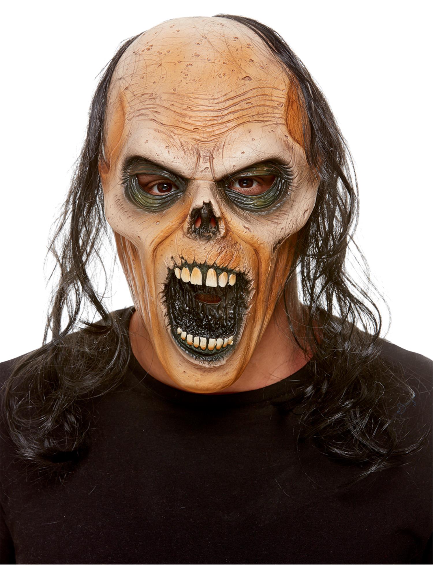 Smiffys Zombie Latexmaske braun für Erwachsene