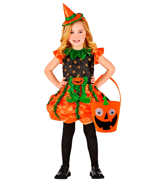 Süßes oder Saures Korb in Kürbisform für Halloween und Fasnacht