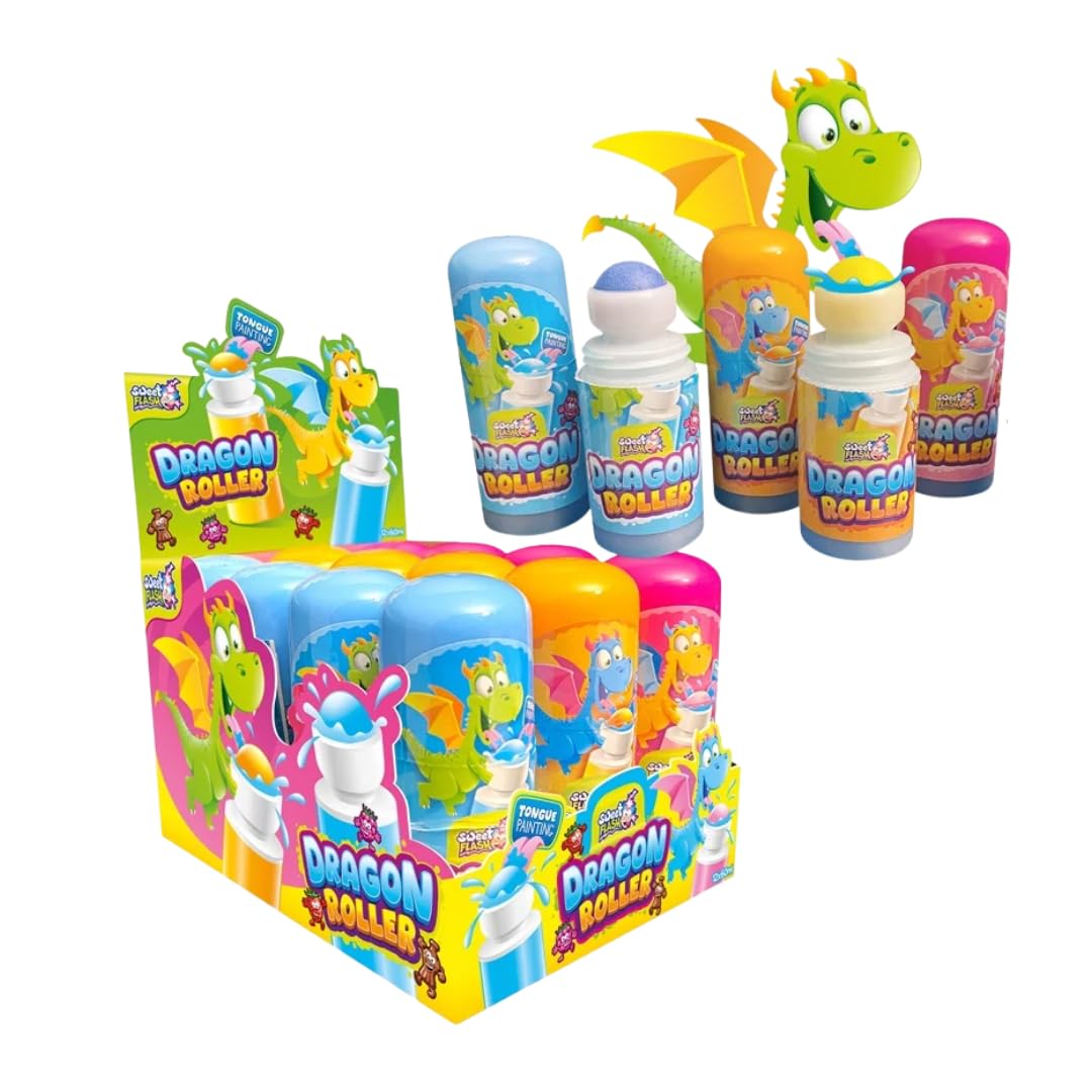 Sweet Flash Dragon Roller mit Zungenfärber 60 ml in Himbeere Erdbeere und Cola