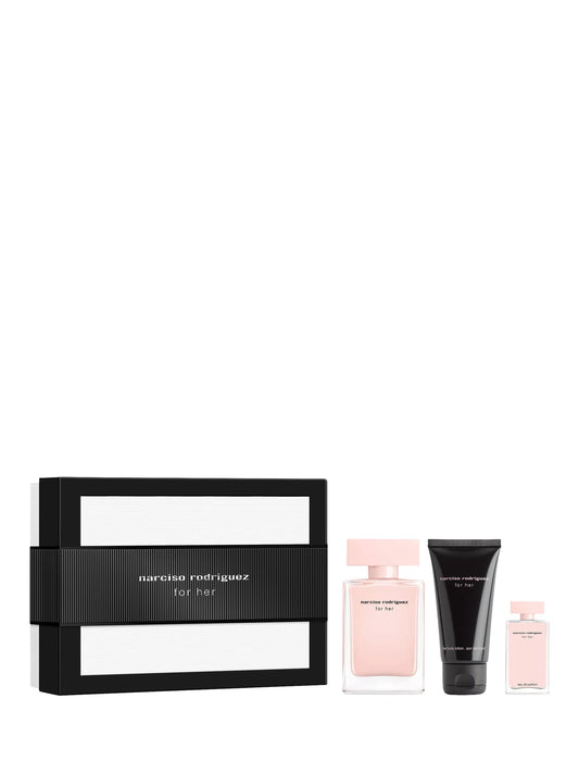 NARCISO RODRIGUEZ NARCISO RODRIGUEZ For Her Set Eau de Parfum 50 ml Body Lotion 50 ml EdP 7,5 ml Parfüm