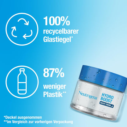 Gesichtscreme Neutrogena Hydro Boost 50 ml Nachtcreme pures Hyaluron – Detailansicht