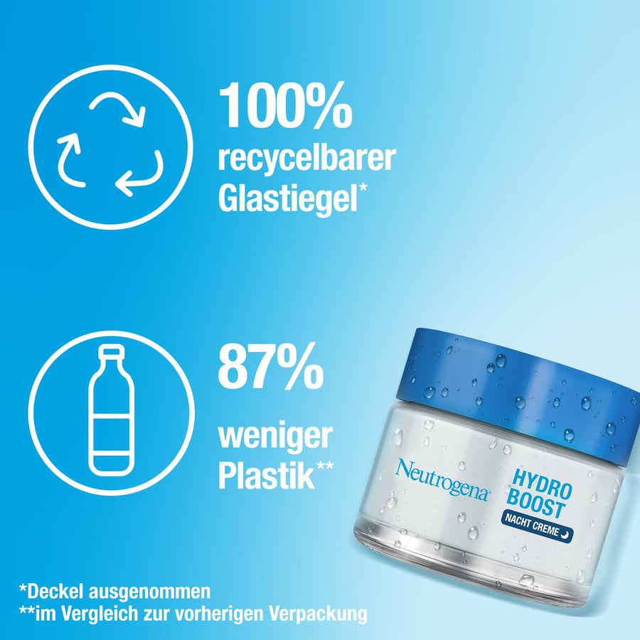 Gesichtscreme Neutrogena Hydro Boost 50 ml Nachtcreme pures Hyaluron – Detailansicht