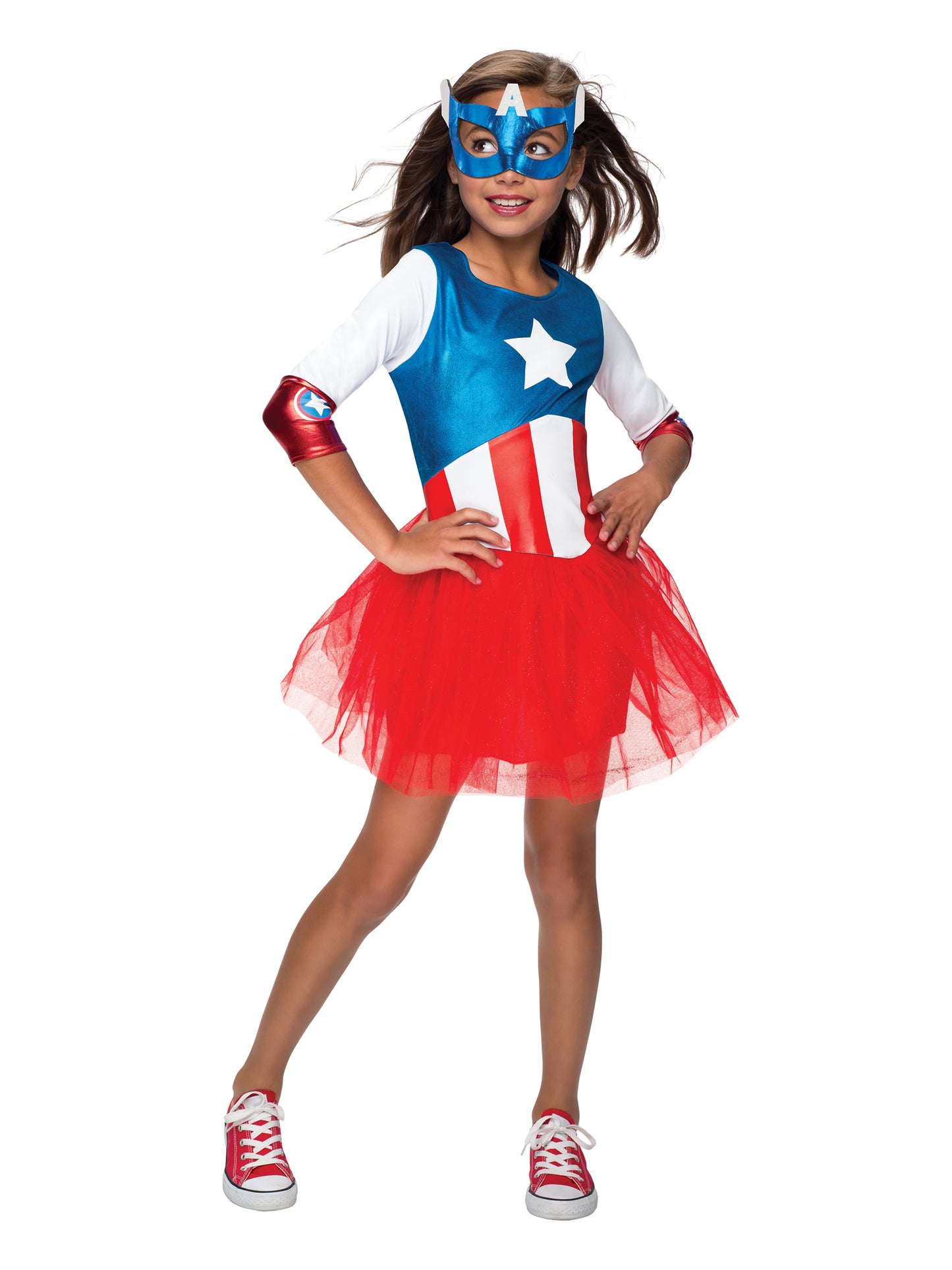 Rubies AMERICAN DREAM Metallic Captain America Kinderkostüm für Jungen