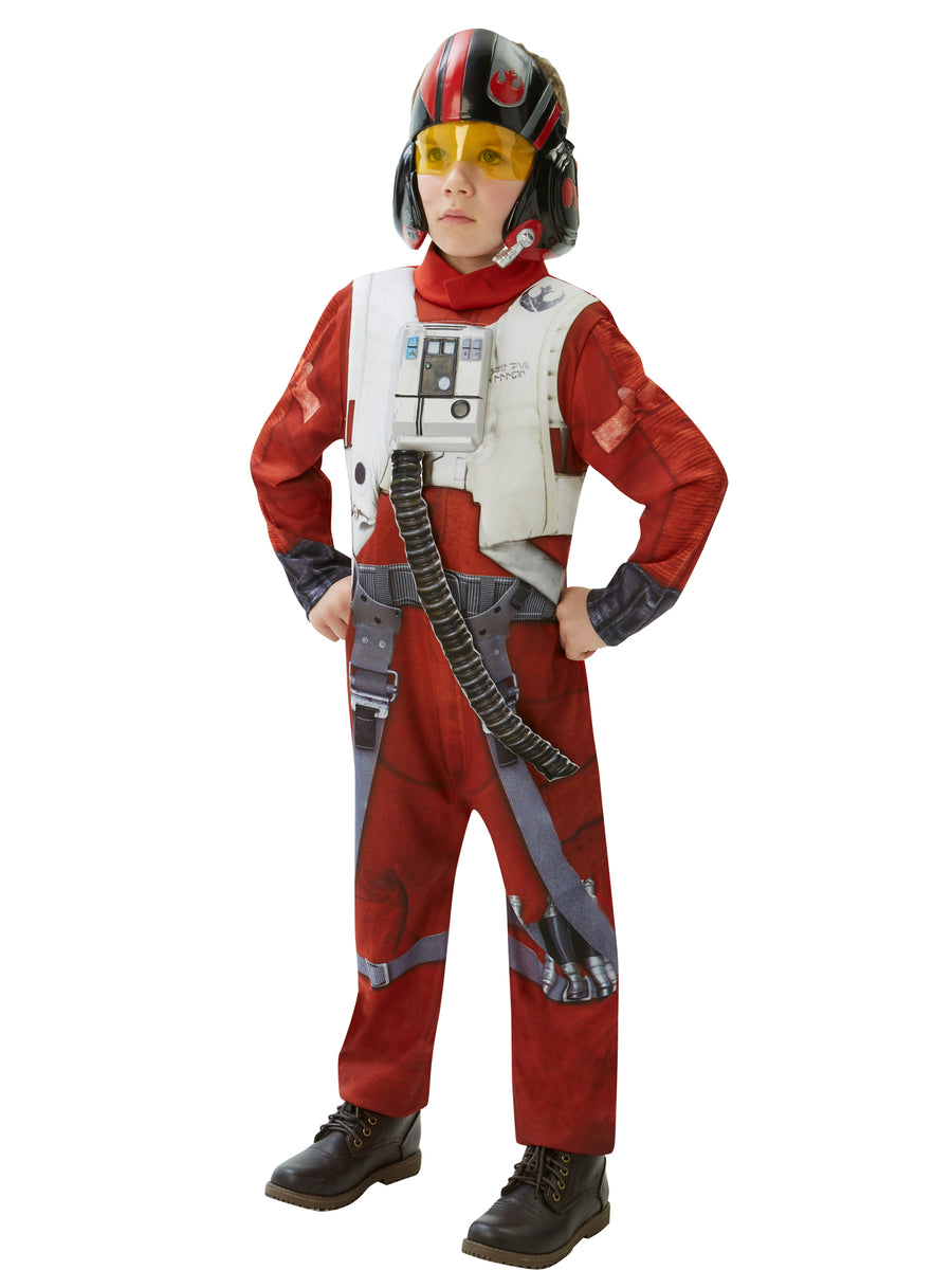 Rubies Deluxe X-Wing Fighter Poe Costume Kinderkostüm für Jungen