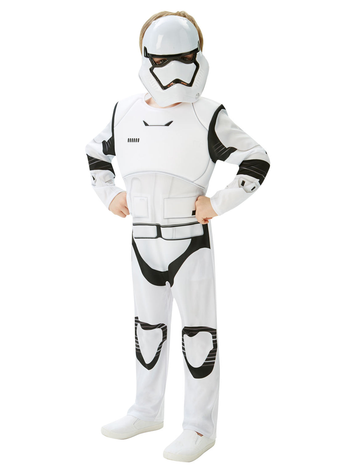 Rubies EP7 Stormtrooper DLX. Kostüm für Jungen mit Overall und Halbmaske – Produktansicht