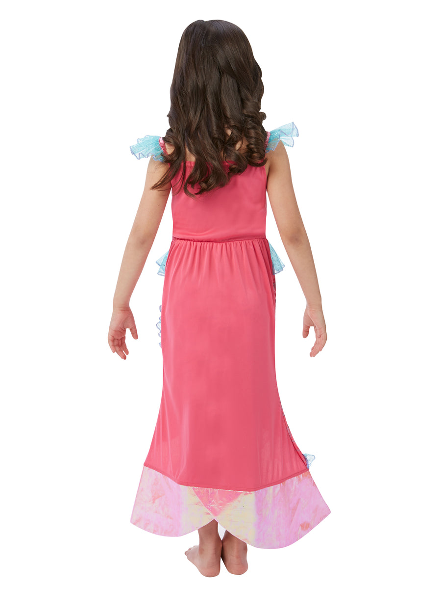 Rubies Mermaid Princess Deluxe Kinderkostüm für Mädchen mit Kleid und Headpiece – Detailansicht