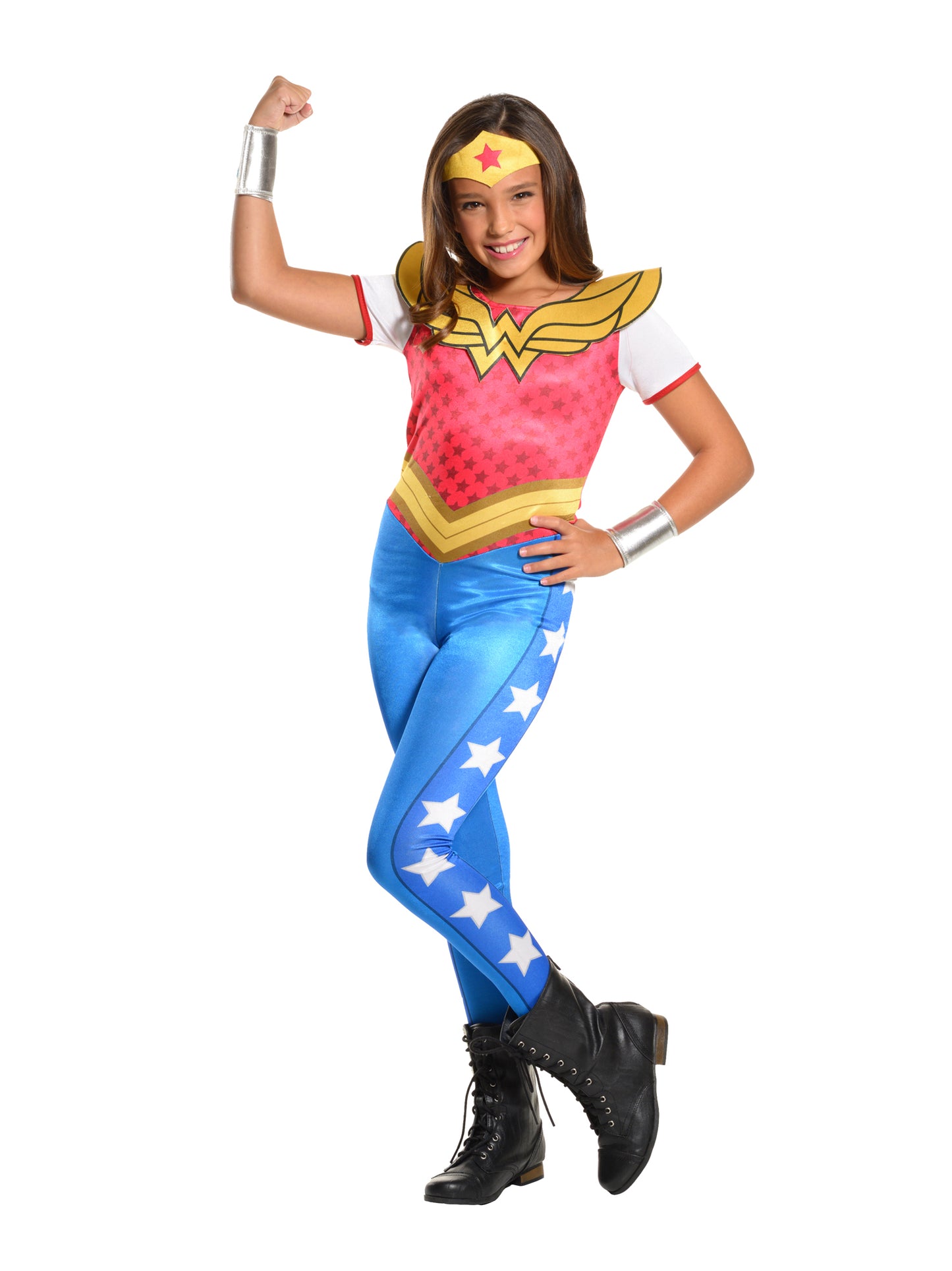 Wonder Woman Kinderkostüm von Rubies für Mädchen – DC Super Hero Girls – Detailansicht