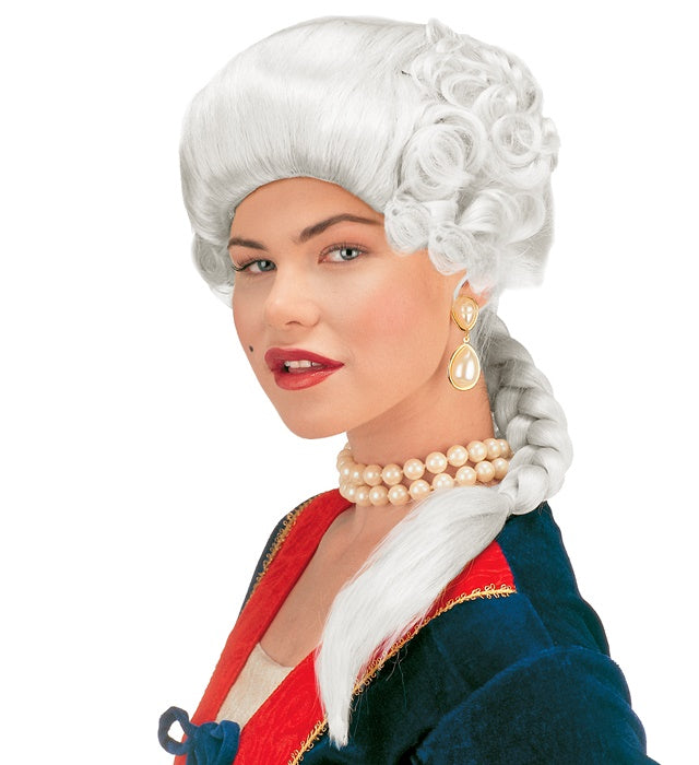 Herzogin Josephine Perücke mit voluminösem, historischem Stil für Fasnacht und Karneval