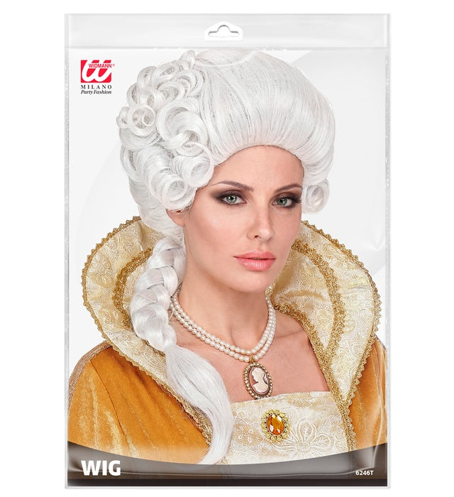 Herzogin Josephine Perücke mit voluminösem, historischem Stil für Fasnacht und Karneval