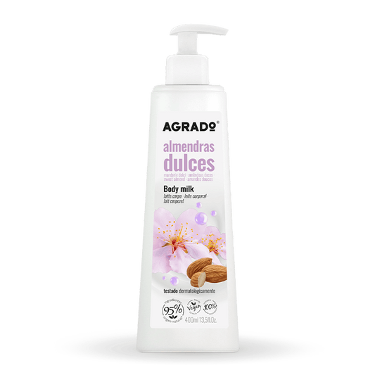 AGRADO AGRADO Body Milk Almendras 400 ml Körpermilch mit Mandelduft Kosmetik