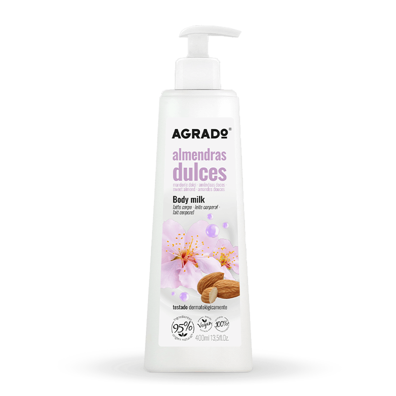 AGRADO AGRADO Body Milk Almendras 400 ml Körpermilch mit Mandelduft Kosmetik