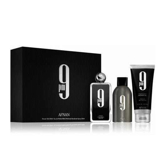 AFNAN AFNAN 9 Eau de Parfum 100 ml Set mit Duschgel 200 ml und Deodorant Spray 250 ml Parfüm