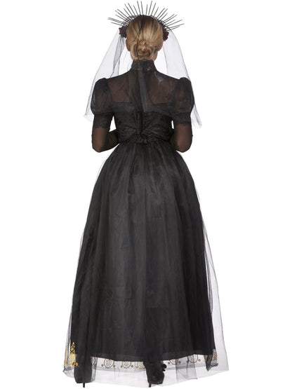 Smiffys DOTD LADY Deluxe DOTD Sacred Heart Bride Costume, Black CS für Damen