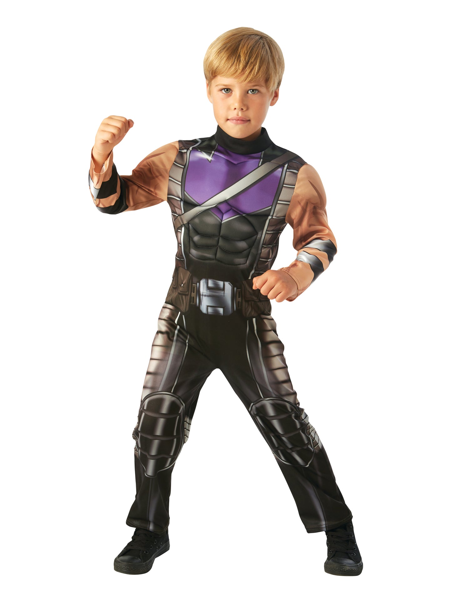 Rubies Marvel Hawkeye Kinderkostüm für Jungen gepolsterter Overall – Produktansicht