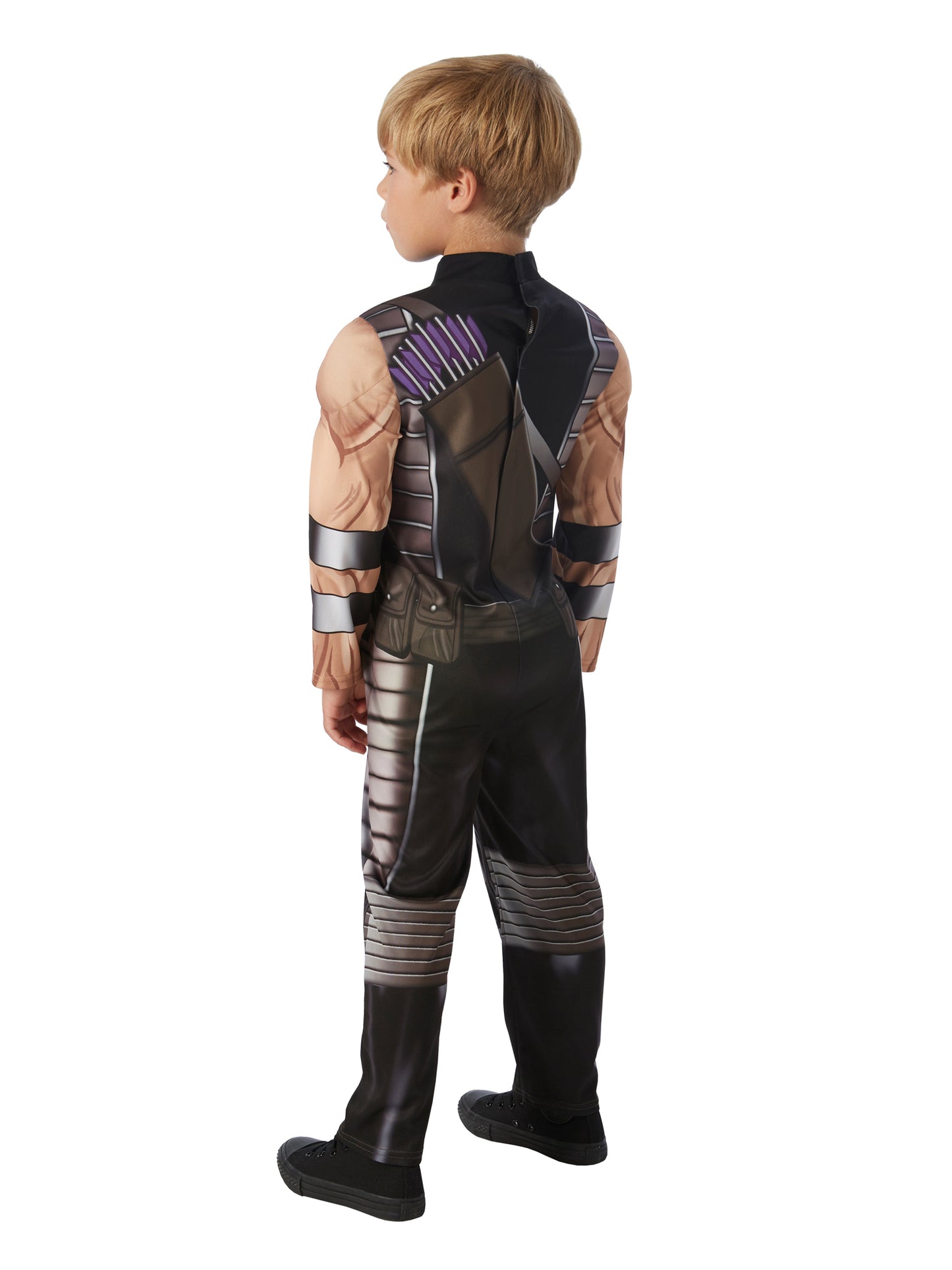 Rubies Marvel Hawkeye Kinderkostüm für Jungen gepolsterter Overall – Seitenansicht