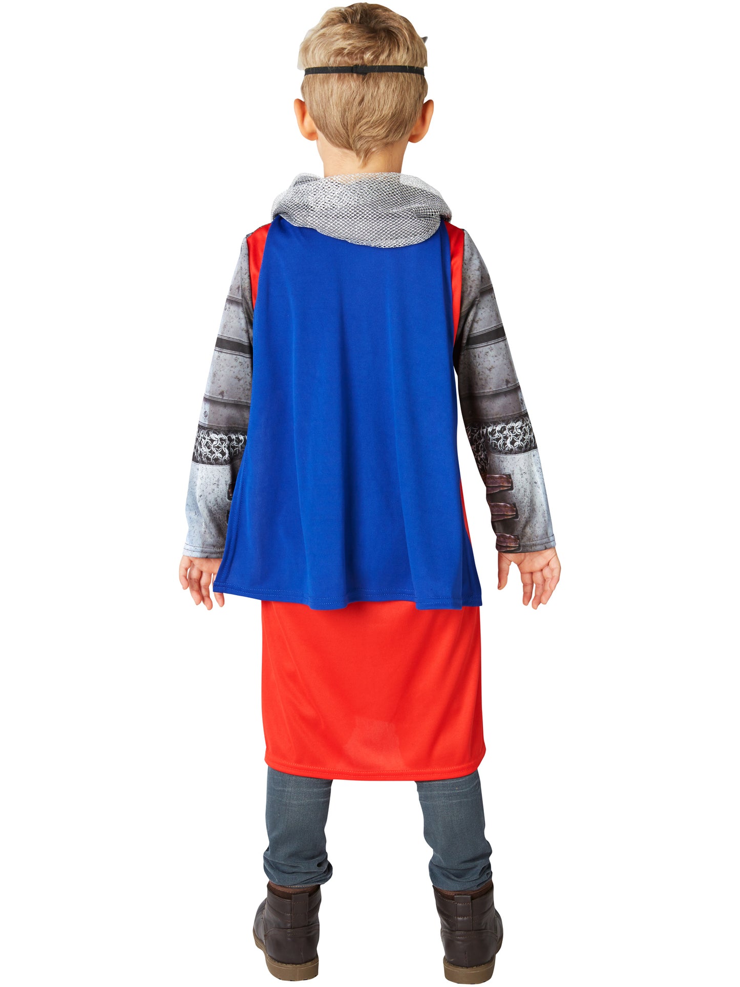 Rubies King Arthur Kinderkostüm für Jungen mit Tunika, Umhang und Krone – Detailansicht