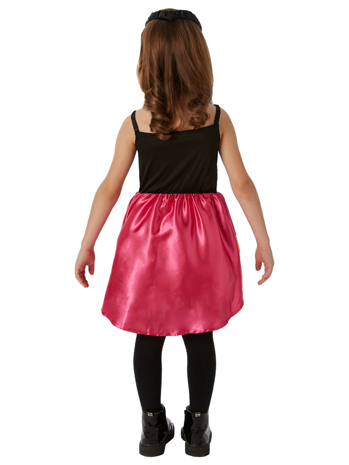 Rubies Sugar-Skull-Kinderkostüm für Mädchen mit Kleid und Haarreif – Detailansicht