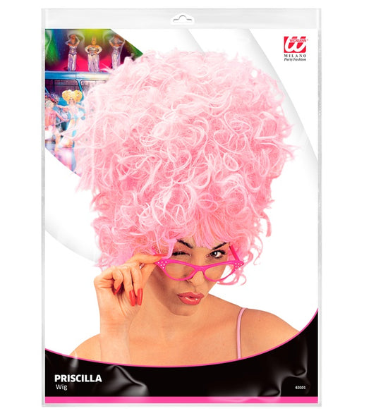 Perücke Priscilla in kräftigem Farbton für Drag Queen Kostüm auf Fasnacht