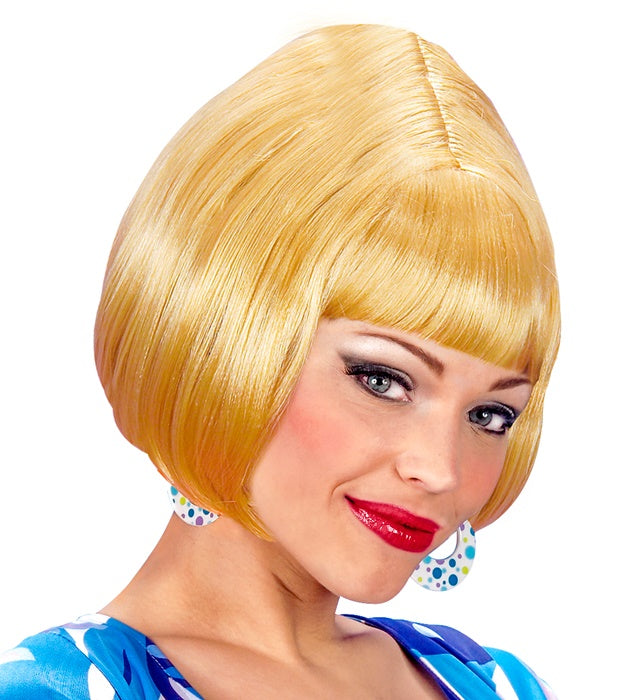 "BLONDE PERÜCKE PARTY GIRL 70ER JAHRE" in Polybag Blond