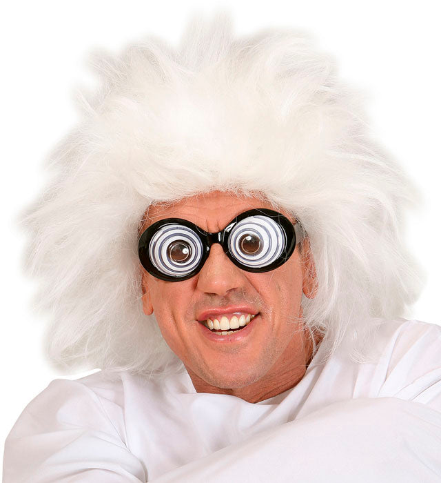 Mad Scientist Perücke mit wilden Haarsträhnen für Halloween und Fasnacht
